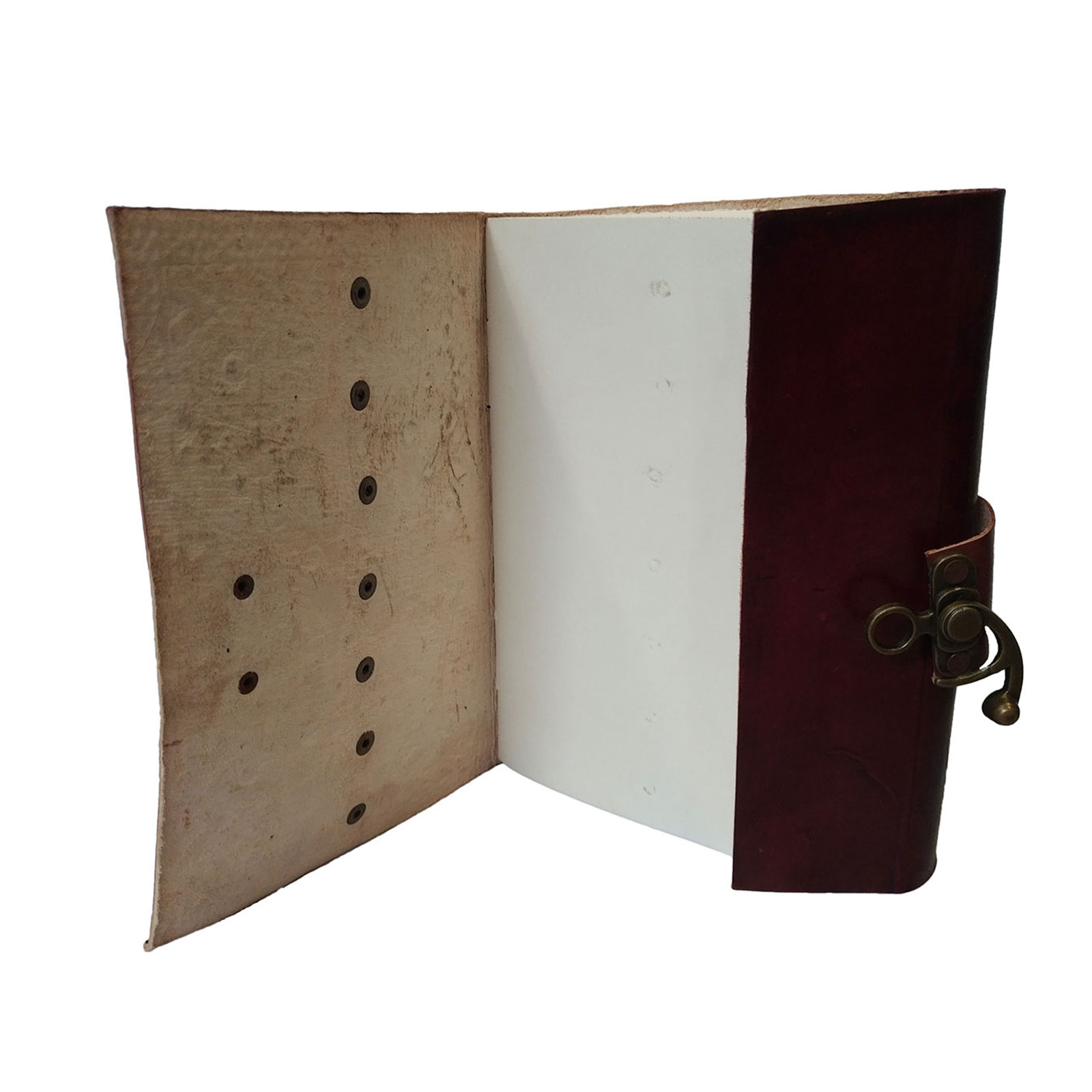 Brown Embossed Seven Stones Diary Genuine Leather  Everyday Oragniser